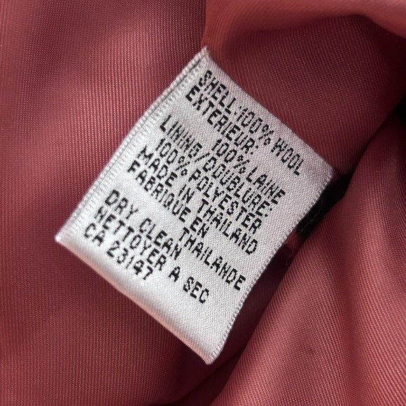 TALBOTS Pink Tweed JACKET BLAZER 16 Wool Office Career Church Preppy Academia - Picture 8 of 16